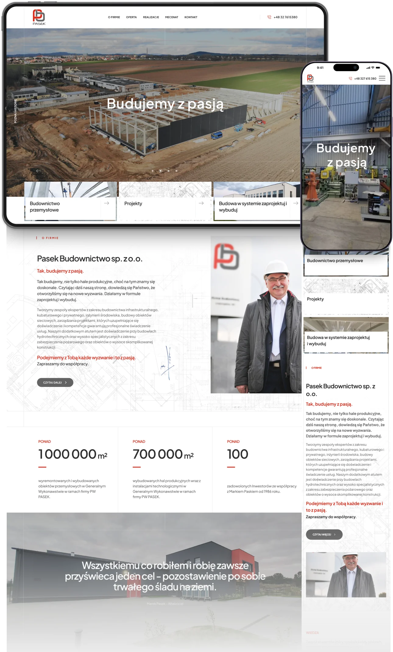 Strona internetowa firmy Meyer Poland koncentruje się na przemyśle lotniczym i energetycznym. Główna grafika przedstawia myśliwiec, Sekcje poniżej prezentują kluczowe obszary działalności, takie jak procesy technologiczne, certyfikaty, kariera oraz dokumenty do pobrania.