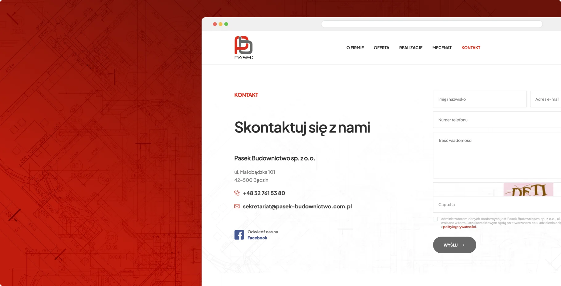 Strona internetowa firmy Meyer Poland koncentruje się na przemyśle lotniczym i energetycznym. Główna grafika przedstawia myśliwiec, Sekcje poniżej prezentują kluczowe obszary działalności, takie jak procesy technologiczne, certyfikaty, kariera oraz dokumenty do pobrania.
